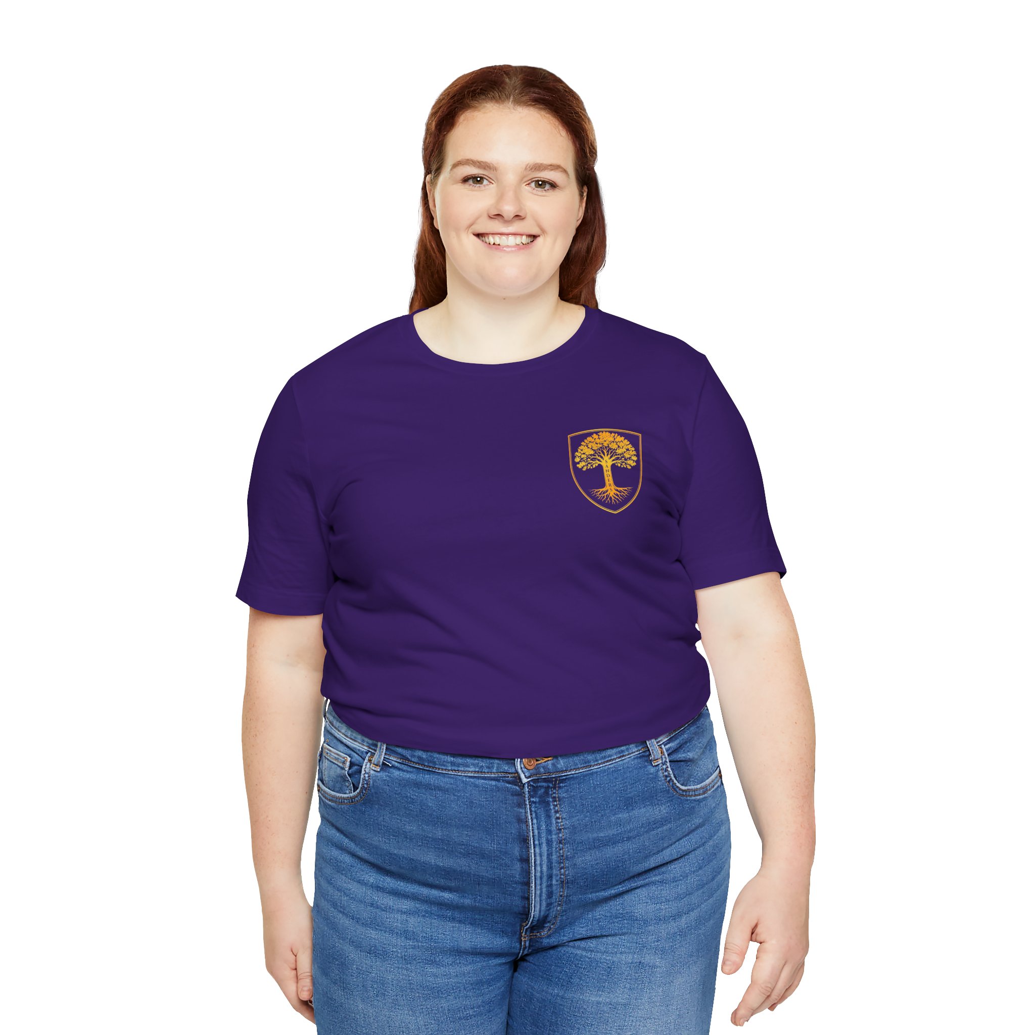 Sanders Family - Steward the Name T-Shirt — Golden Tree Crest Pocket & Back Graphic - Image 47