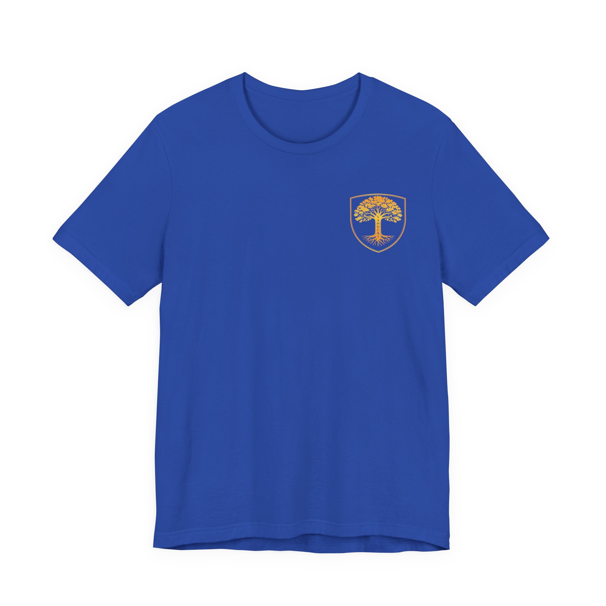 Sanders Family - Steward the Name T-Shirt — Golden Tree Crest Pocket & Back Graphic - Image 2