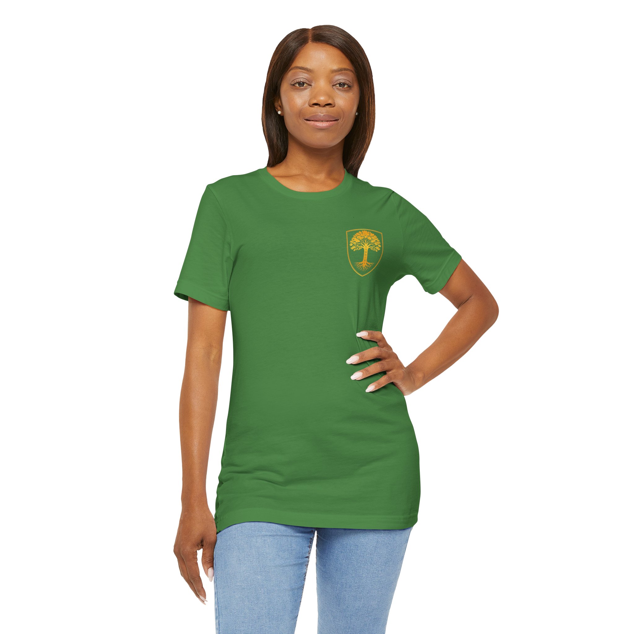 Sanders Family - Steward the Name T-Shirt — Golden Tree Crest Pocket & Back Graphic - Image 33