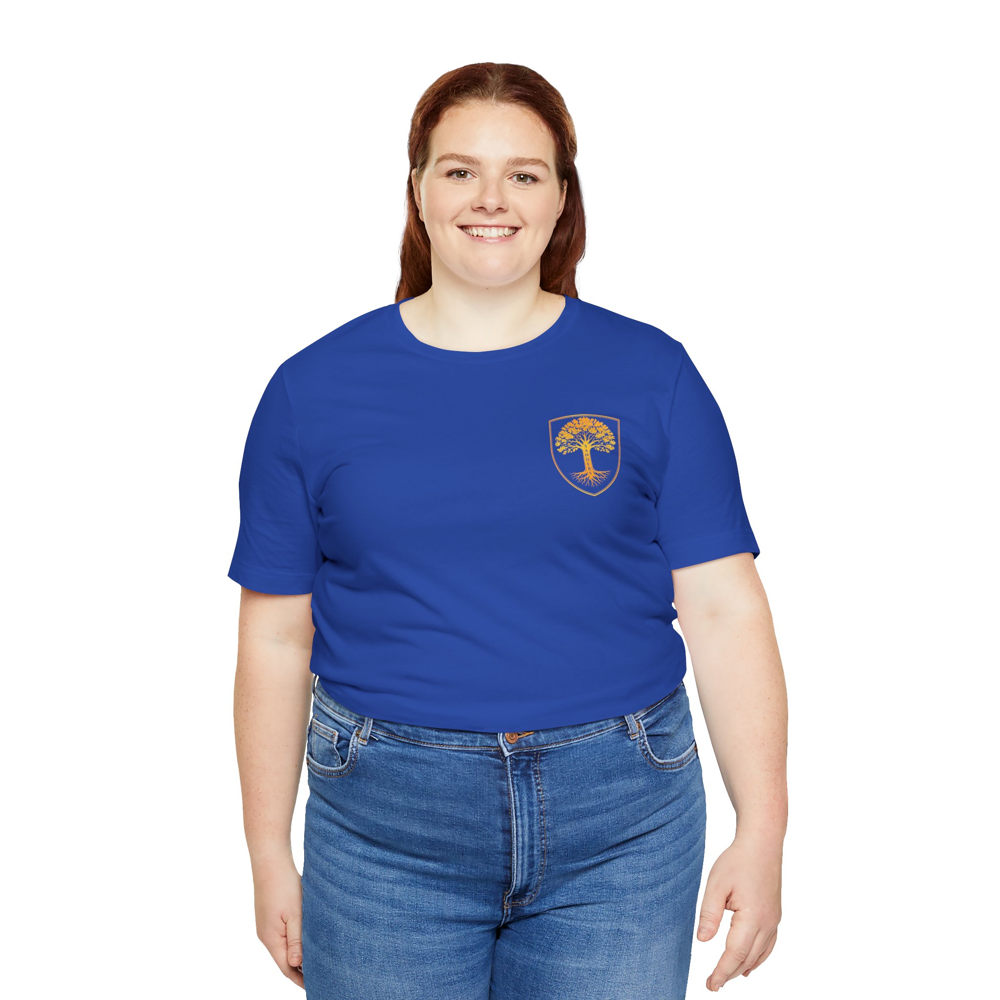 Sanders Family - Steward the Name T-Shirt — Golden Tree Crest Pocket & Back Graphic - Image 5